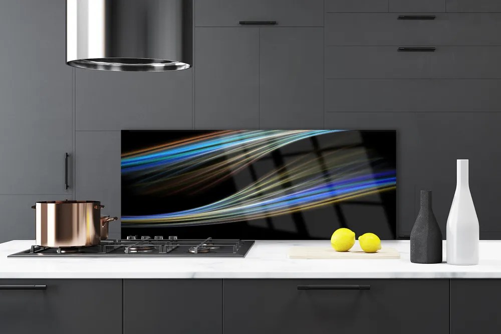 Panel Szklany do Kuchni Minimalistyczny Akcent Graficzny