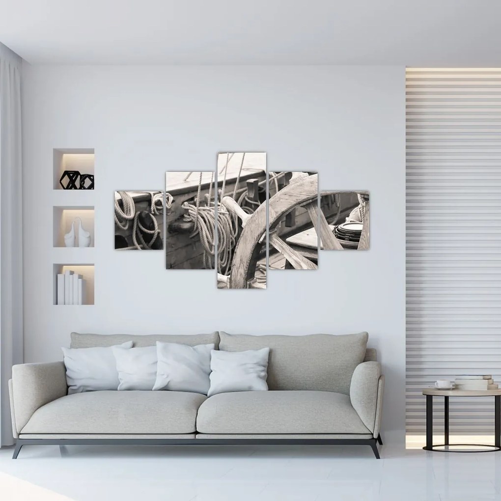Obraz - Ster do żaglówki (125x70 cm)