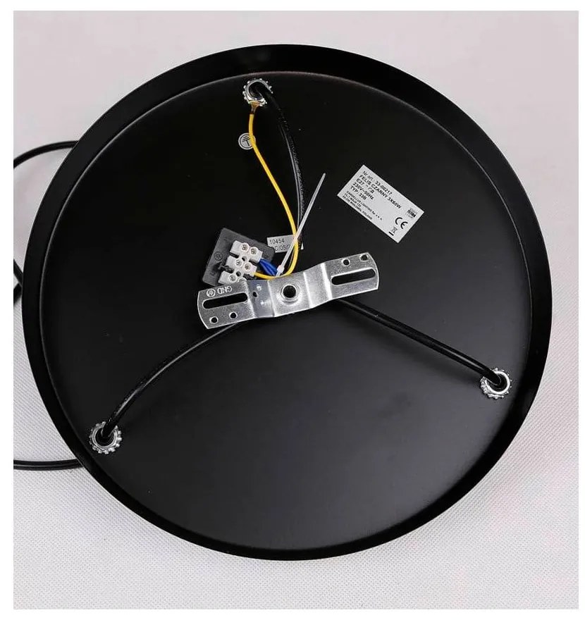 Czarna lampa wisząca ze szklanym kloszem Felis – Candellux Lighting