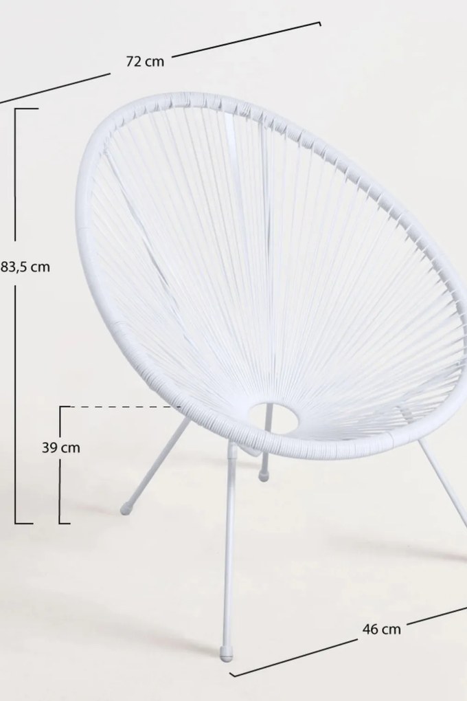 Zestaw 4 krzese Karibic