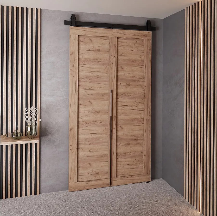 Drzwi Przesuwne QUDIO M1 Dąb Craft Złoty 90