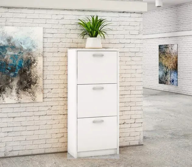 Biała szafka na buty K5-N14