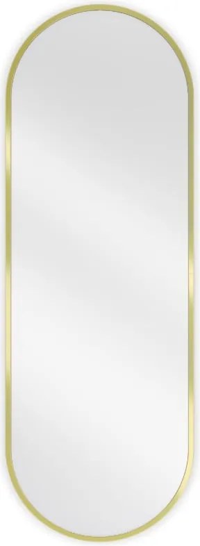 Mexen Loft lustro łazienkowe owalne 100 x 35 cm, rama złota szczotkowana - 9851-100-035-000-50