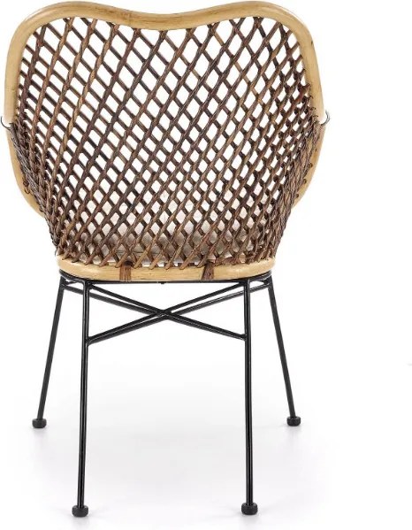 Rattanowe krzesło na metalowych nogach K336