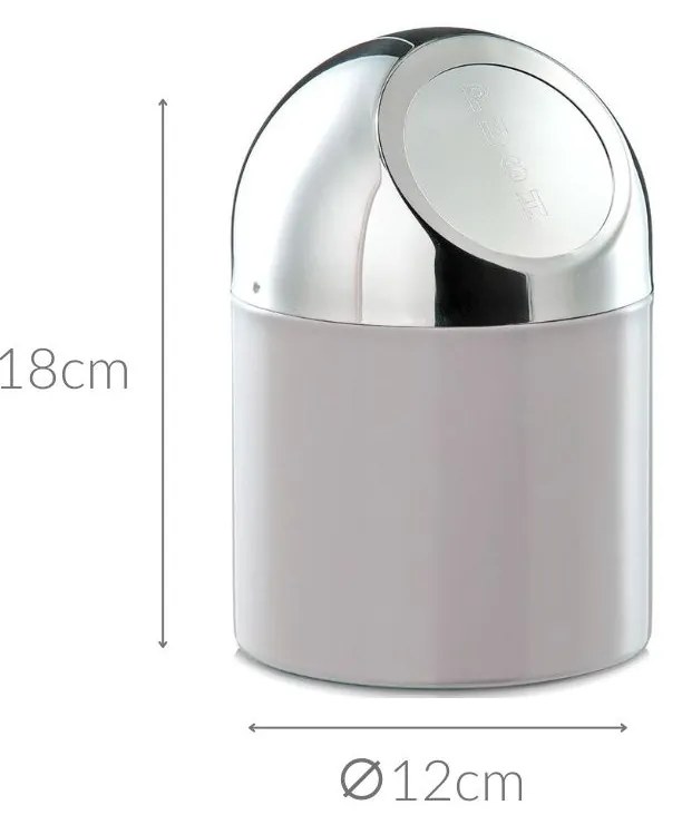 Kosz łazienkowy MINI, pojemnik na śmieci, 2l, ZELLER