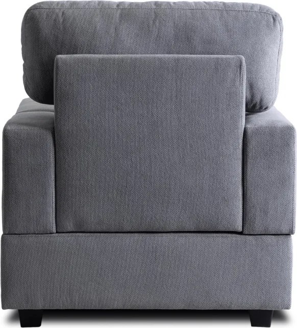 Fotel Wypoczynkowy Sofa NEO Szary Tapicerowany Nowoczesny