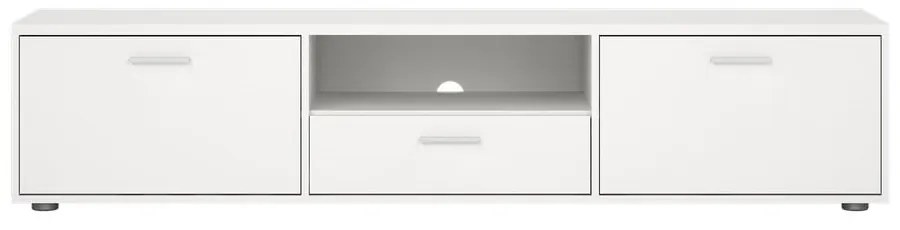 Biała szafka pod TV 177x38 cm Media – Tvilum