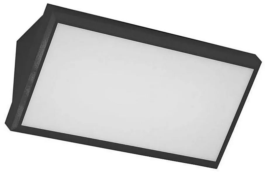 LED zewnętrzna lampa ścienna LED/12W/230V 4000K IP65 czarna