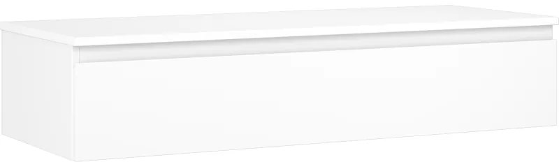 Mexen Orio szafka łazienkowa podumywalkowa 120 cm z blatem, 1 szuflada, biała mat - 91A10-12023-1-BFC01