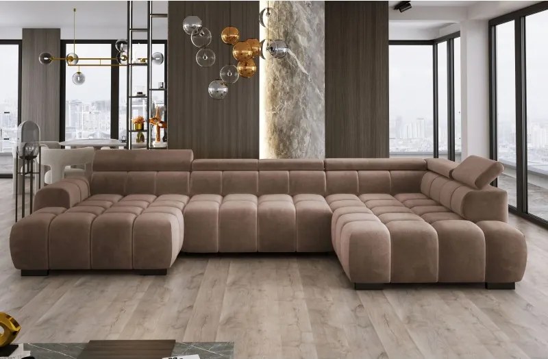 Narożnik BULL XL Prawostronny z elektryczną funkcją regulacji tkanina Salvador 04 WERSAL