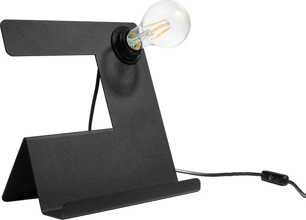 Czarna futurystyczna lampka biurkowa - EX562 W4-E43