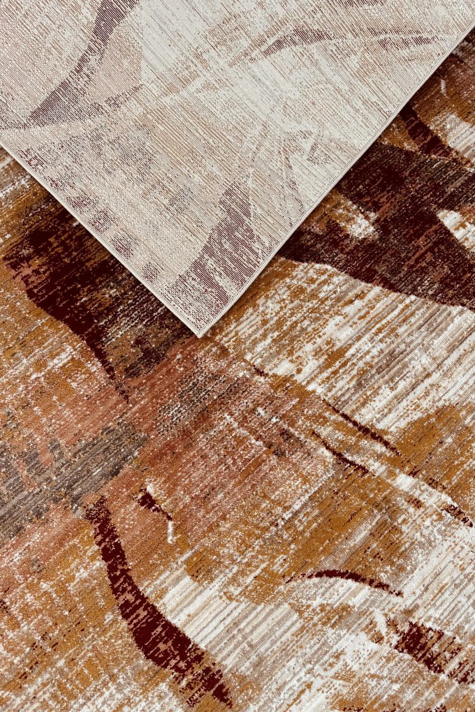 Dywan vintage Vivaldi abstrakcja brązowy 80 cm x 150 cm