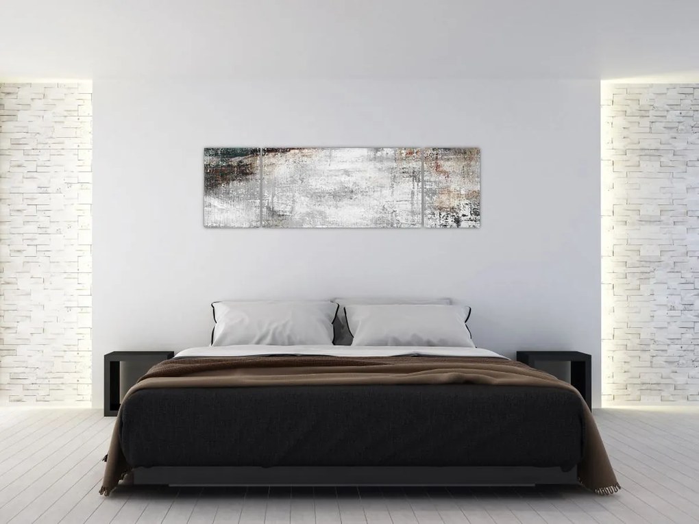Obraz - Abstrakcyjne teksturowane płótno (170x50 cm)