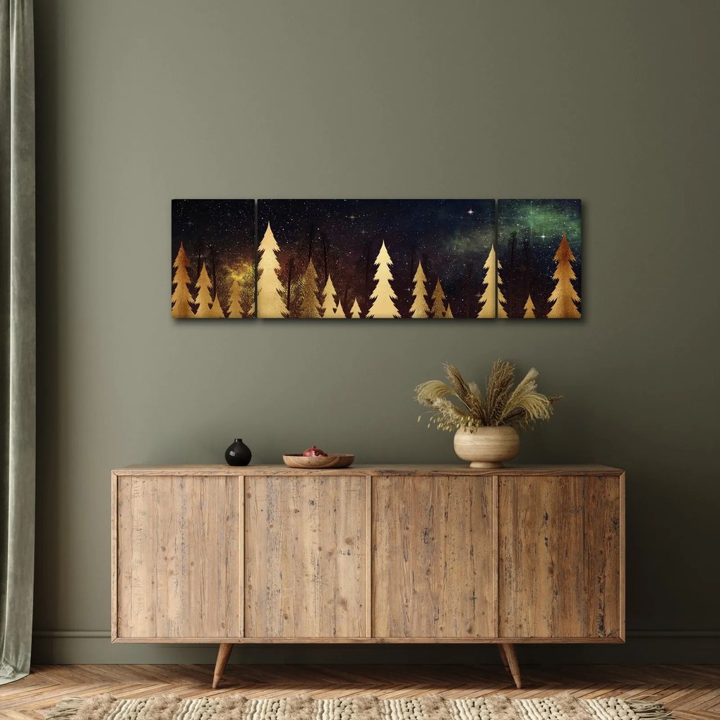Obraz - Złota noc (170x50 cm)