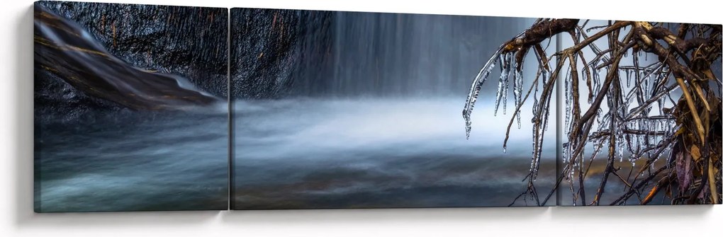 Obraz zimowej laguny (170x50 cm)