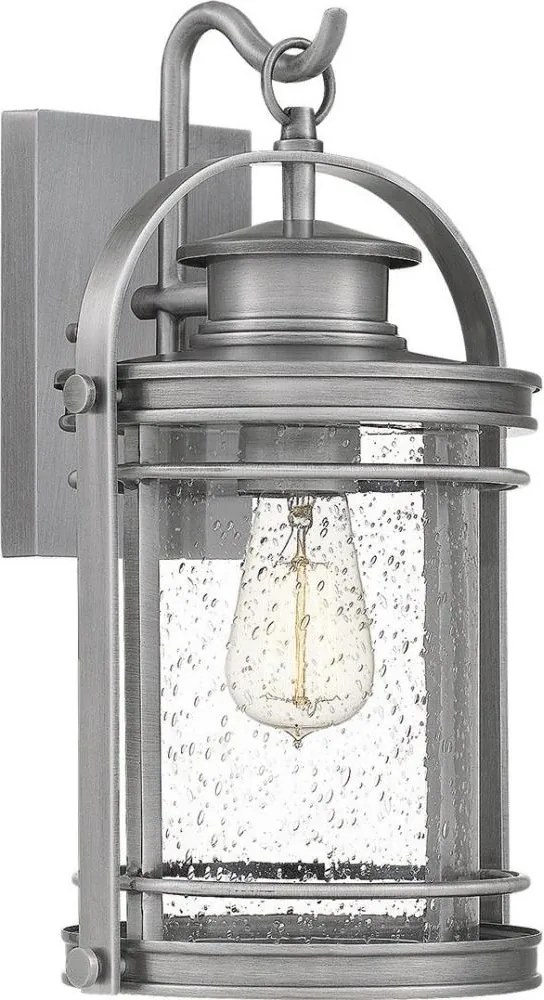 Quintiesse QN-BOOKER-M-IA -Zewnętrzna lampa ścienna BOOKER M 1xE27/60W/230V IP44 chrom matowy
