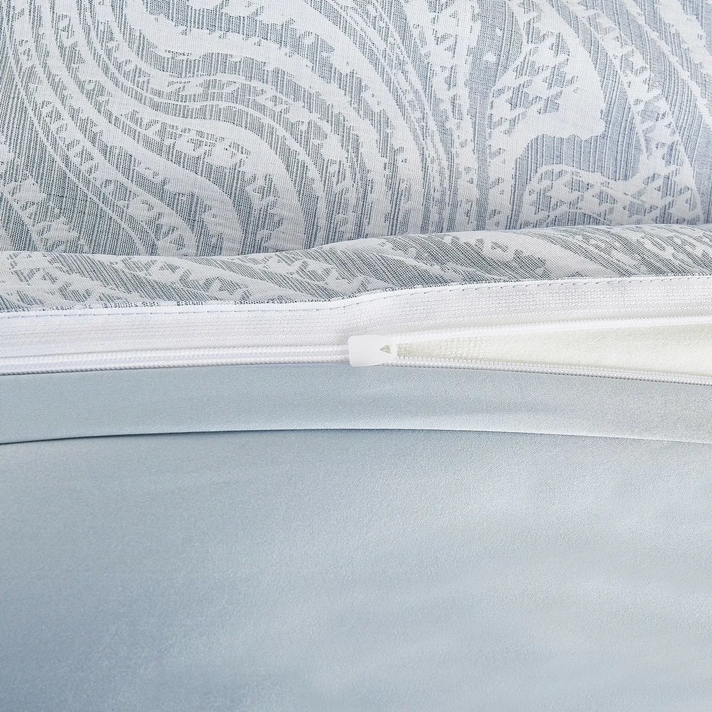 Pościel żakardowa Colorado niebieski, 140 x 200 cm, 70 x 90 cm