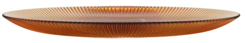 Prążkowany talerz płaski AMBER, Ø 32 cm