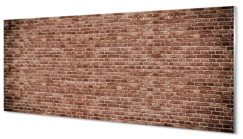 Szklany Panel Cegła mur vintage