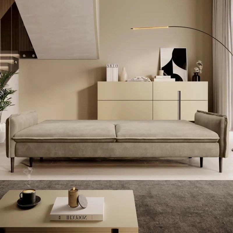 Sofa kanapa GLOSSY z funkcją spania i pojemnikiem WERSAL