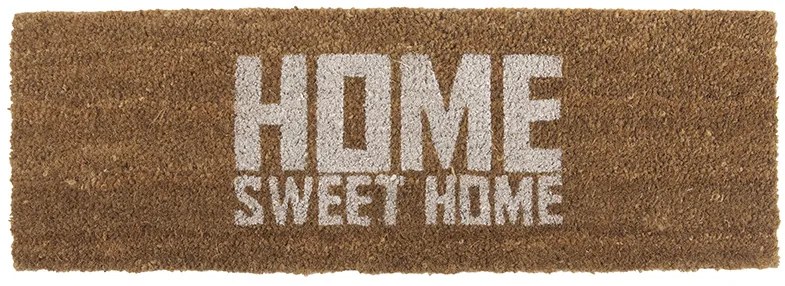 Wycieraczka pod drzwi z włókna kokosowego HOME SWEET, 75 x 26 x 2 cm