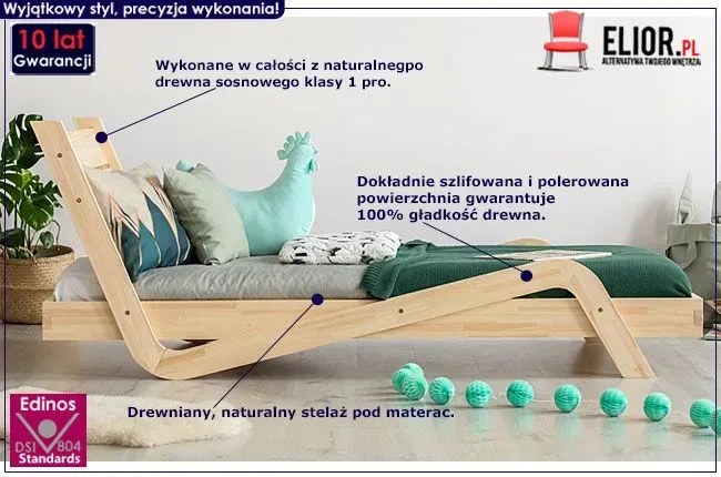 Łóżko dziecięce z zagłówkiem W5-G86