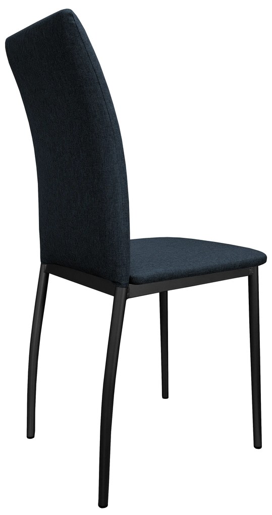 Krzesło tapicerowane ALAN stelaż czarny Sawana 80