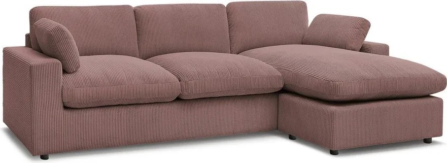 Różowy sztruksowy narożnik Belair – Bobochic Paris