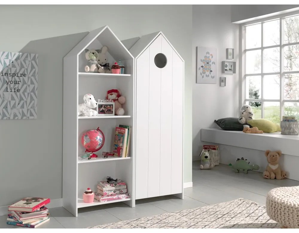 Biała szafa dziecięca otwarta 115x171,5 cm CASAMI – Vipack