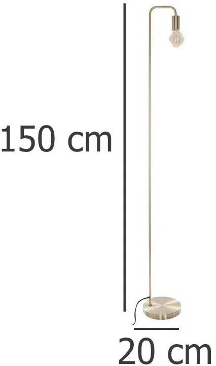 Lampa metalowa podłogowa do salonu