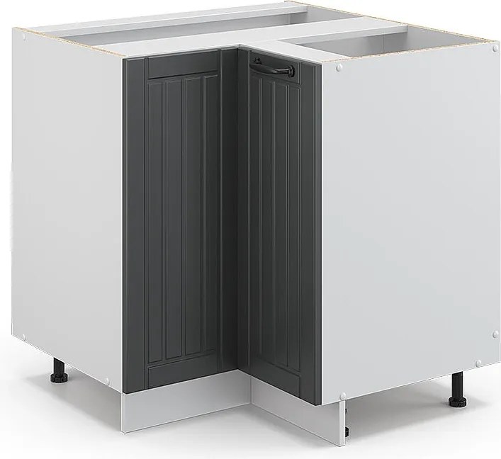 Szafka narożna antracytowy domek wiejski 80.5x51.6x82 fame-line