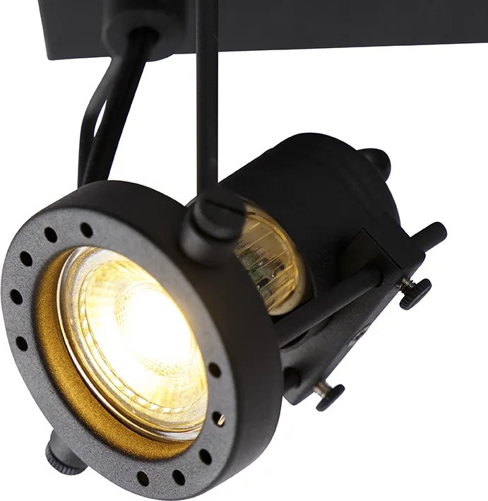 Industrialny reflektor czarny 2-światła - Suplux