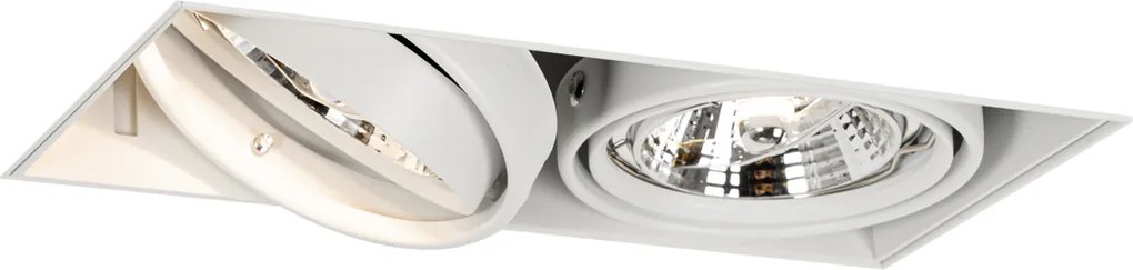 Wpuszczany reflektor biały GU10 AR70 bez krawędzi 2-punktowy - Oneon