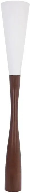 Orzechowo-biała nowoczesna lampa stojąca tuba - S231 D9-L52