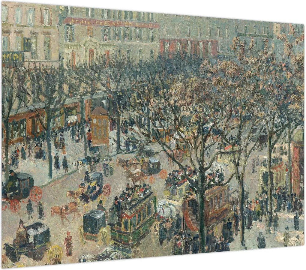Obraz - Camille Pissarro, Boulevard des Italiens, Morning, Sunlight, reprodukcje (70x50 cm)