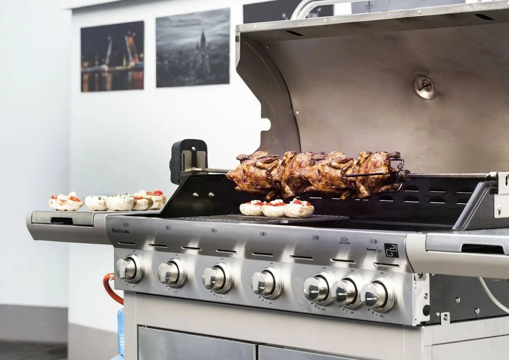 Grill gazowy G21 Mexico BBQ Premium line, 7 palników + gratis reduktor ciśnienia
