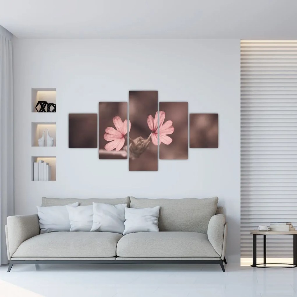 Obraz kwiatu róży (125x70 cm)
