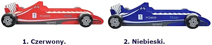 Czerwone Łóżko Dziecięce Auto Wyścigowe 90X200 N1-W13