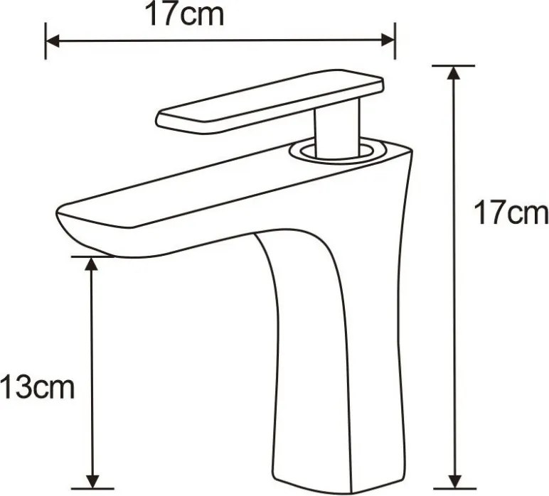 Mexen Indus bateria umywalkowa, biała/złota - 744600-25
