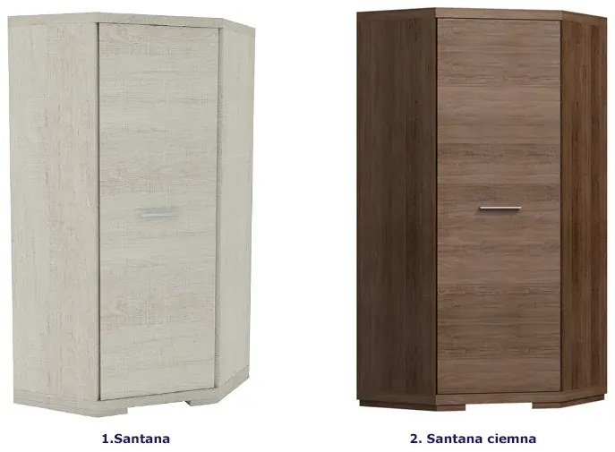 Szafa narożna w dekorze santana D4-Z77