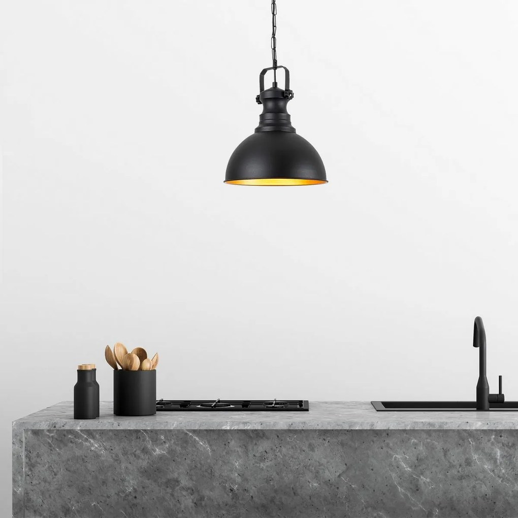 Lampa wisząca Saglam - 3710 - 1, czarna
