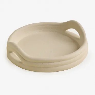 Taca Dekoracyjna Z Kamionki Moseirin Ø20 Cm - Sklum