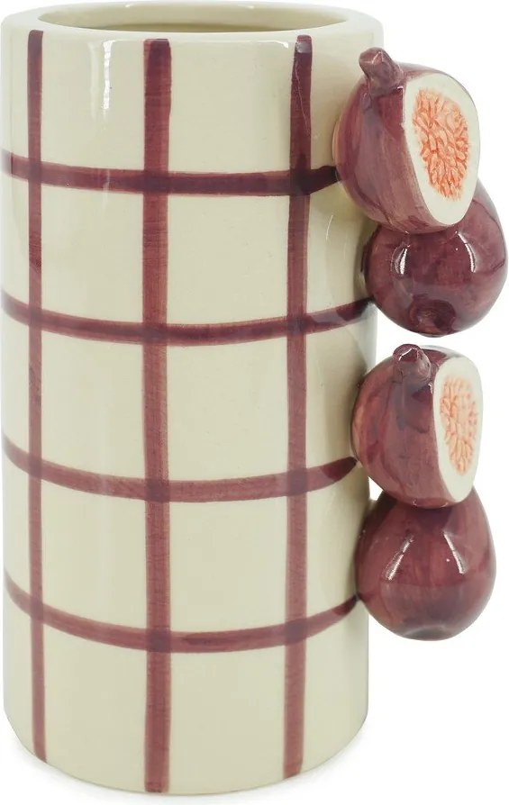 Fioletowy/kremowy ceramiczny wazon (wysokość 21 cm) Havor – Yes Everyday