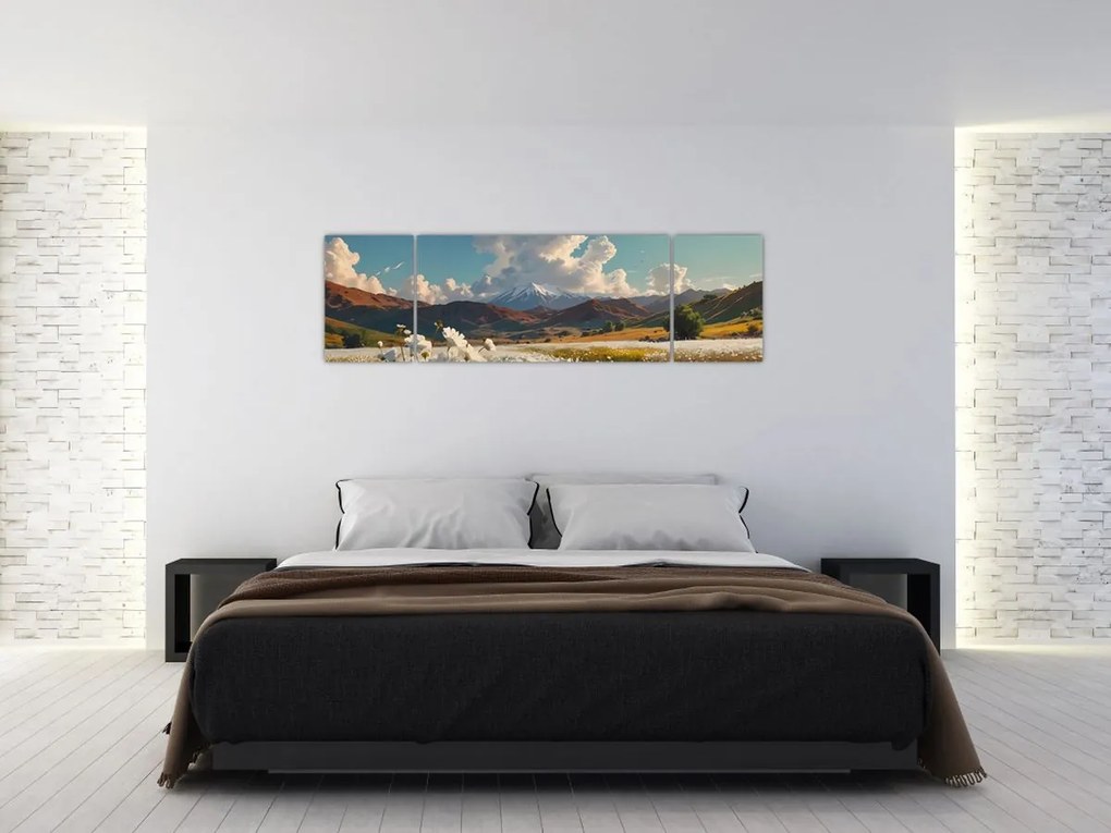 Obraz - Spokojny krajobraz (170x50 cm)