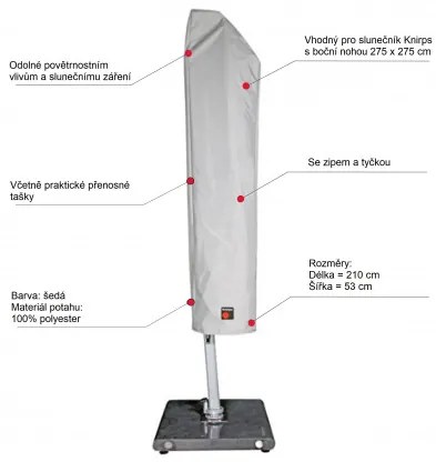 Czasza parasola ochronny na parasol Knirps 275 x 275 cm