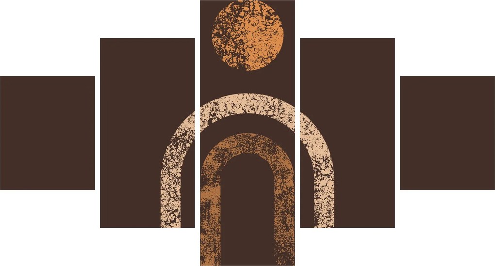 Obraz - Pomarańczowe łuki N⁰1 (125x70 cm)