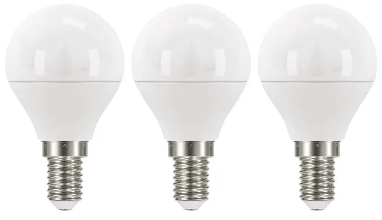 Zestaw 3 żarówek LED EMOS Classic Mini Globe Warm White, 5W E14