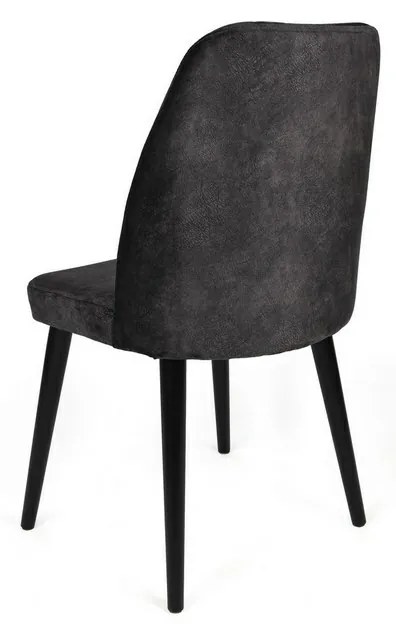 Zestaw krzeseł do jadalni Alfa Anthracite andBlack, 2 szt.
