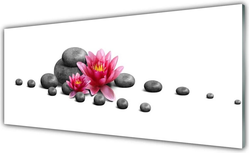 Panel Szklany do Kuchni Harmonijny Lotos W Stylu Zen