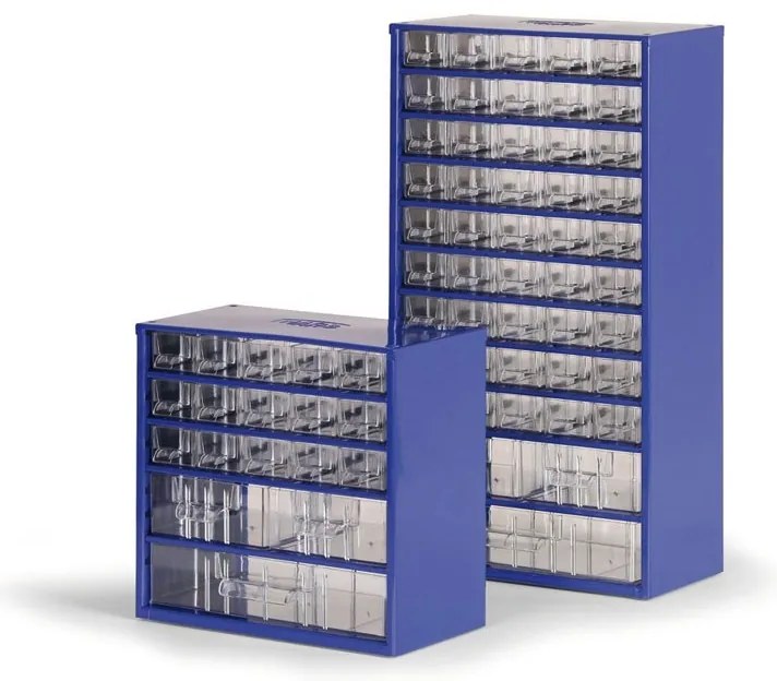 Metalowa szafa z szufladami, 306 x 155 x 552 mm, 8x M, 4x L